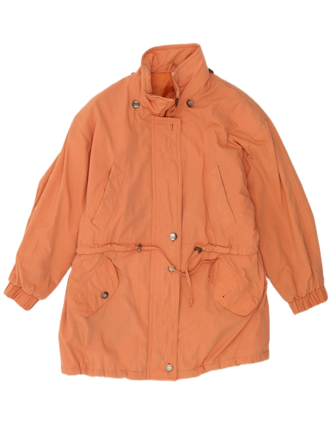 Vintage mujer Parka chaqueta Reino Unido 18 XL naranja