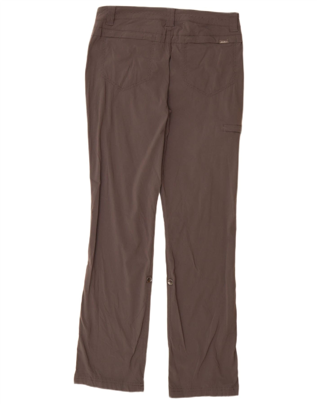 Eddie Bauer Pantalones cargo rectos para mujer US 2 XS W28 L31 Nylon gris