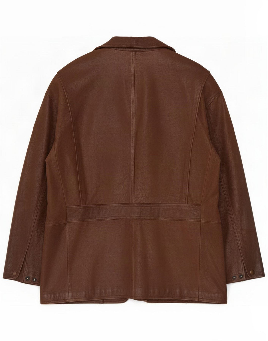 Abrigo de cuero para hombre Fratelli Rossetti IT 56 3XL Marrón
