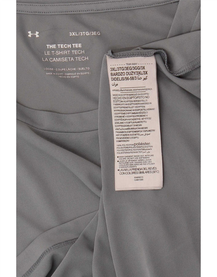 Under Armour Camiseta gráfica para hombre Top 3XL Poliéster gris