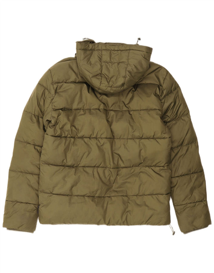 Chaqueta acolchada con capucha para hombre Ellesse UK 38 Poliéster verde medio