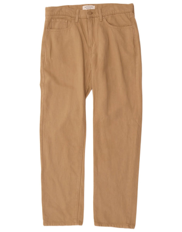 Marks & Spencer Pantalones Casuales Rectos Autograph para Hombre W32 L31 Beige