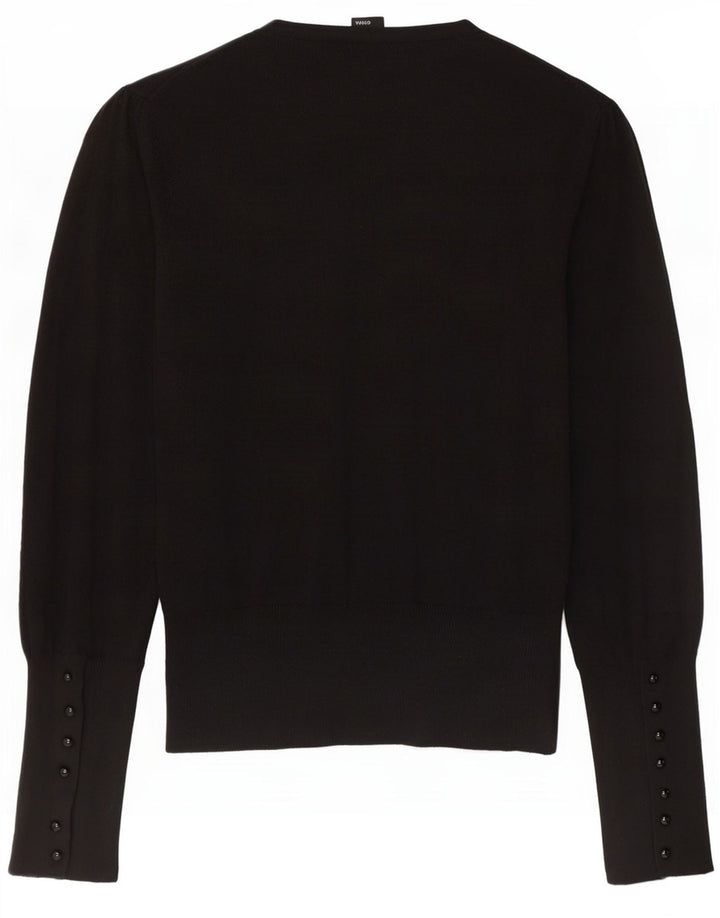 Oasis - Cárdigan para mujer, talla 40, algodón negro mediano
