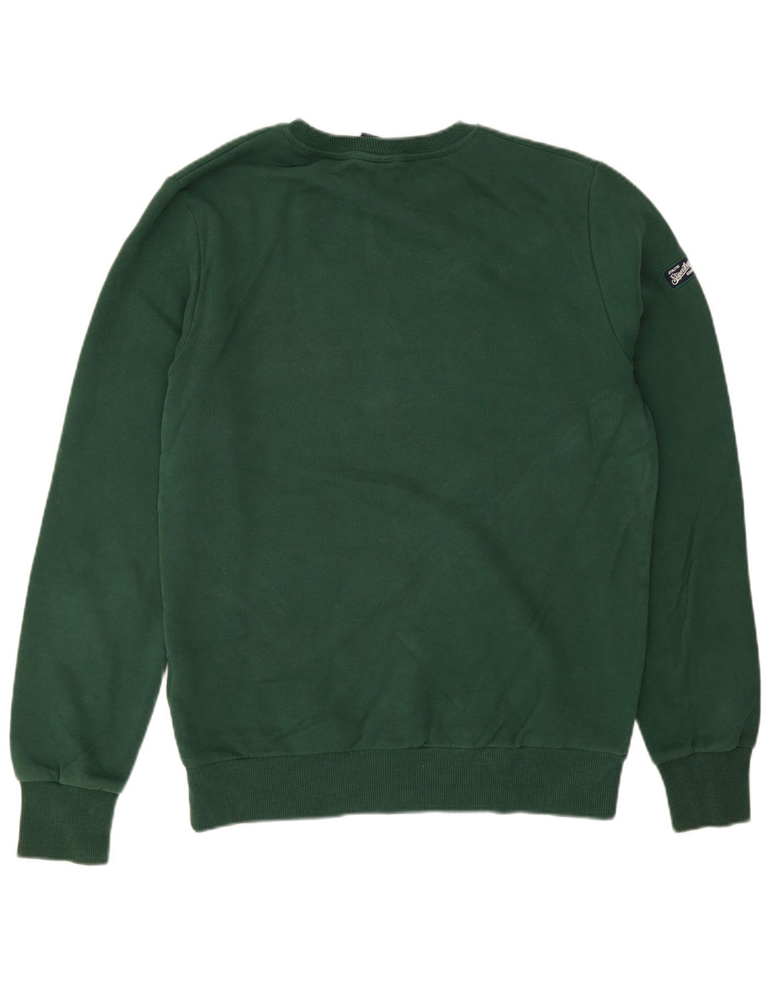 Superdry Sudadera Con Estampado De Hombre, Jersey De Algodón Verde Grande