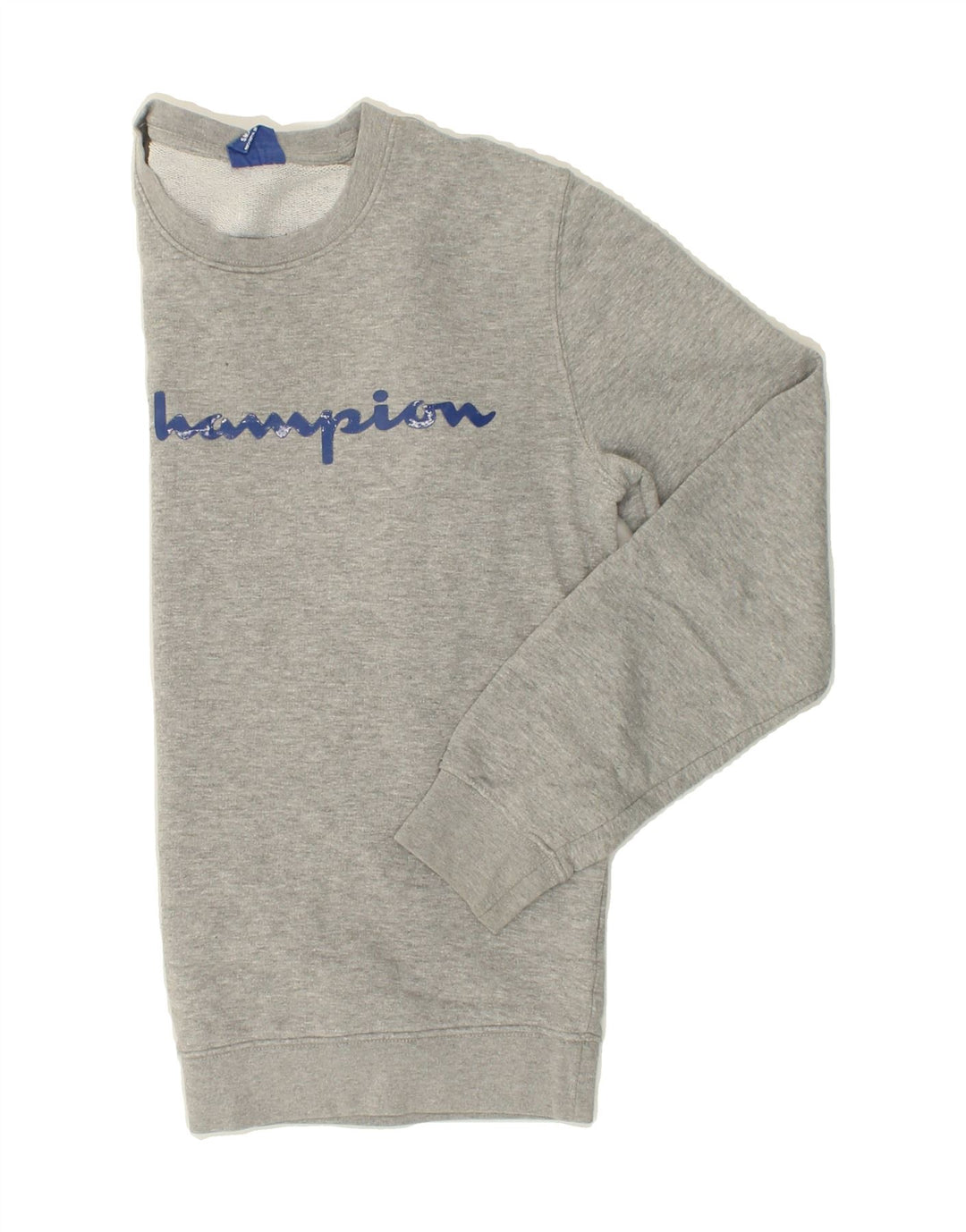 CHAMPION Mens Graphic Sweatshirt Jumper Small Grey Cotton Vintage Champion and Second-Hand Champion from Messina Hembry 