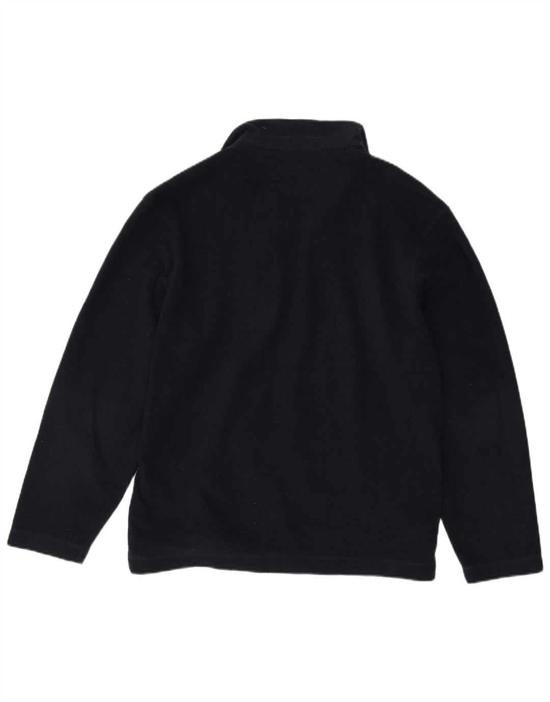 Marks & Spencer Jersey de forro polar con cuello y cremallera para hombre Poliéster azul marino mediano