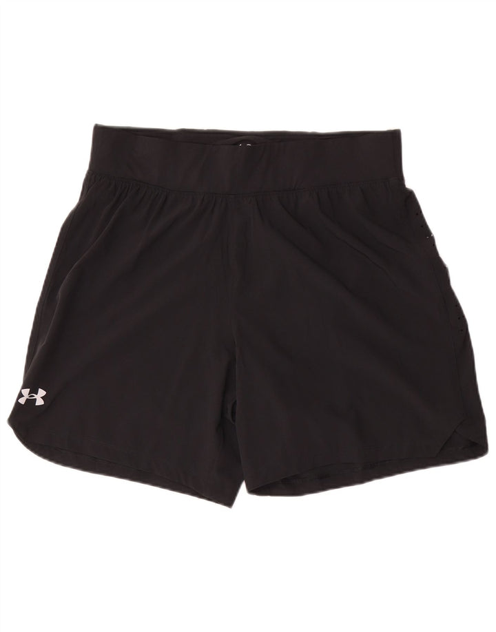 Under Armour Pantalones cortos deportivos para hombre poliéster negro grande
