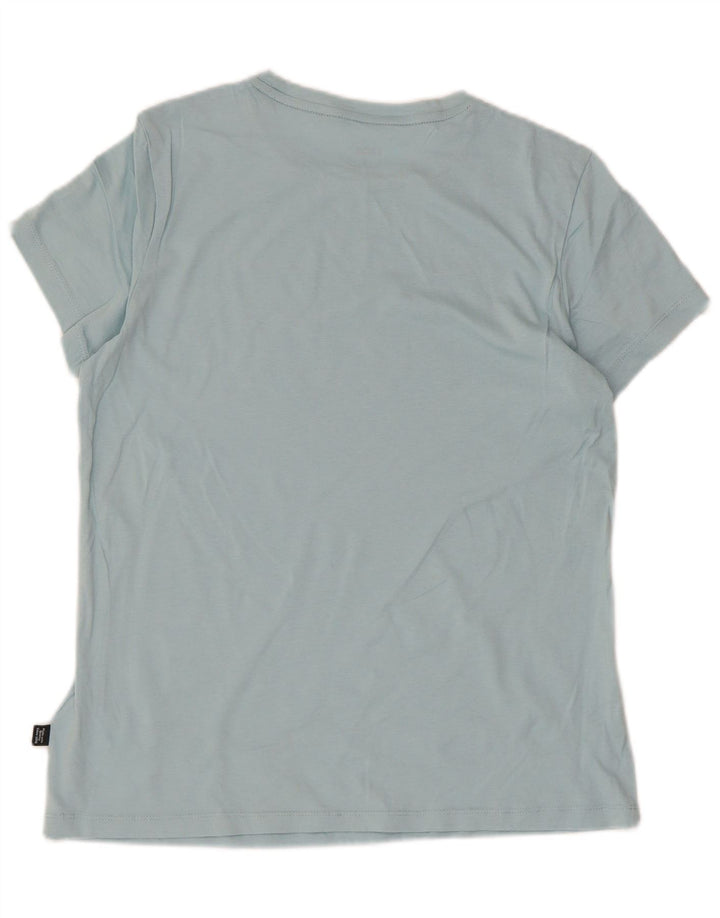 Puma Camiseta gráfica para mujer Top UK 12 Algodón azul medio