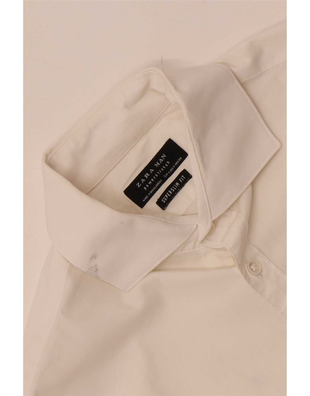 Zara Hombre Camisa Super Slim Fit Pequeña Blanca