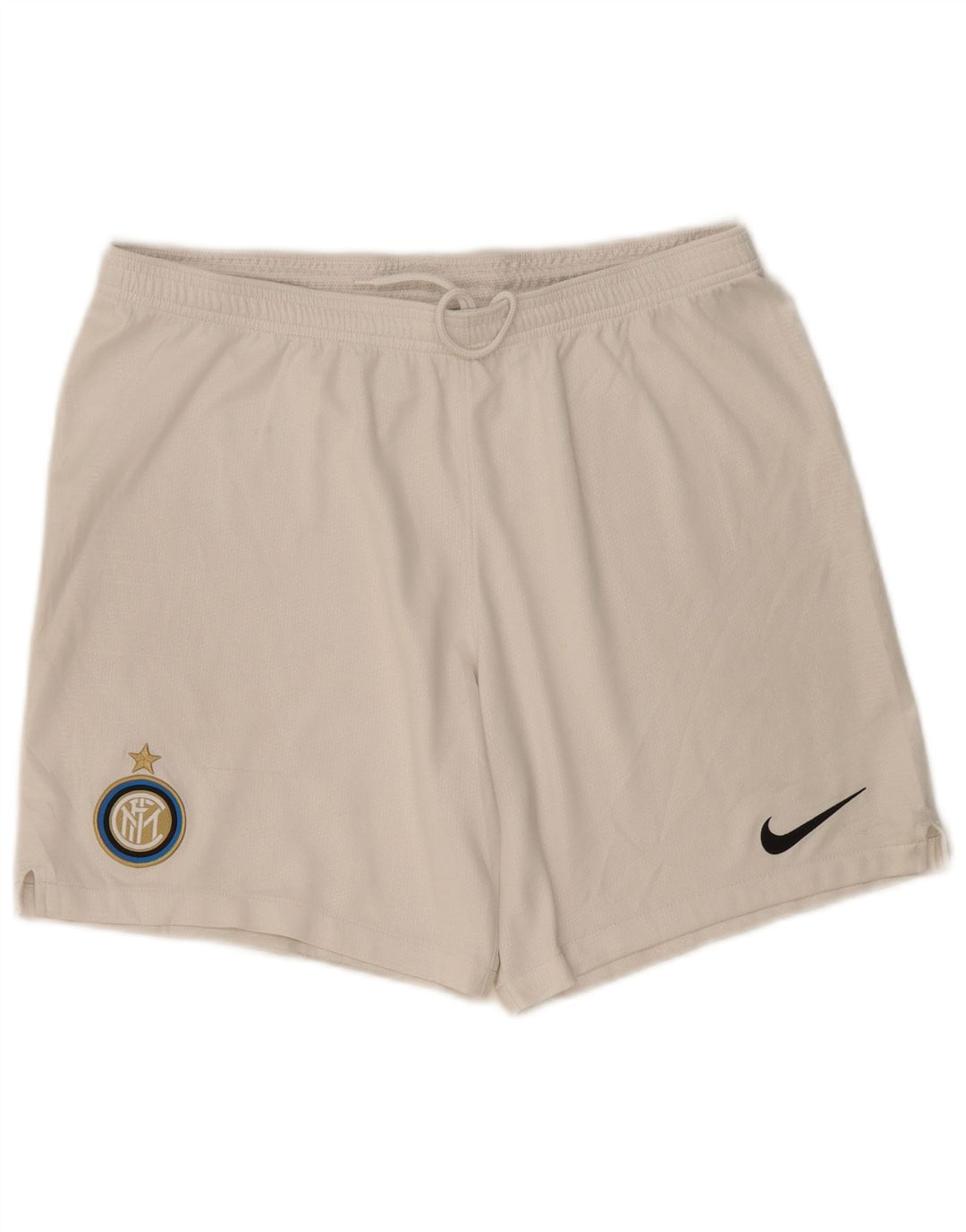 NIKE Mens Inter Milan Sport Shorts Grande Poliéster Blanco
