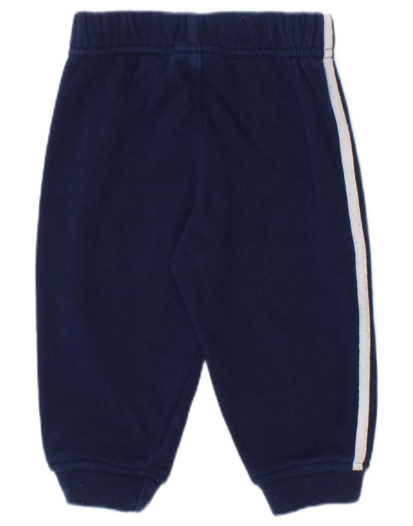 Adidas Baby Boys Joggers Tracksuit Trousers 3-6 Months Navy Blue Cotton