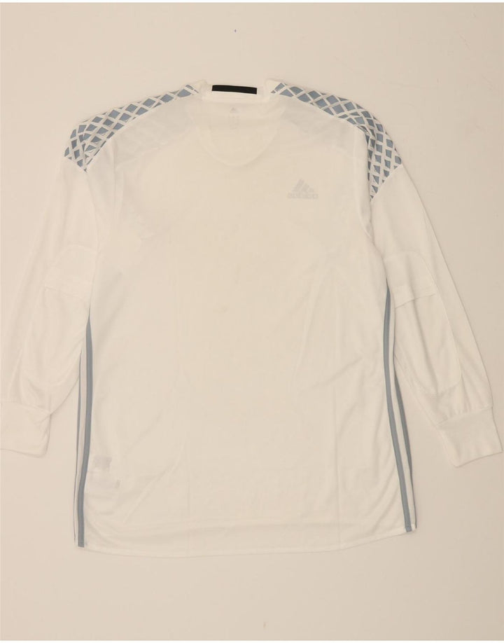 ADIDAS Hombre Adizero Graphic Top Manga Larga XL Poliéster Blanco