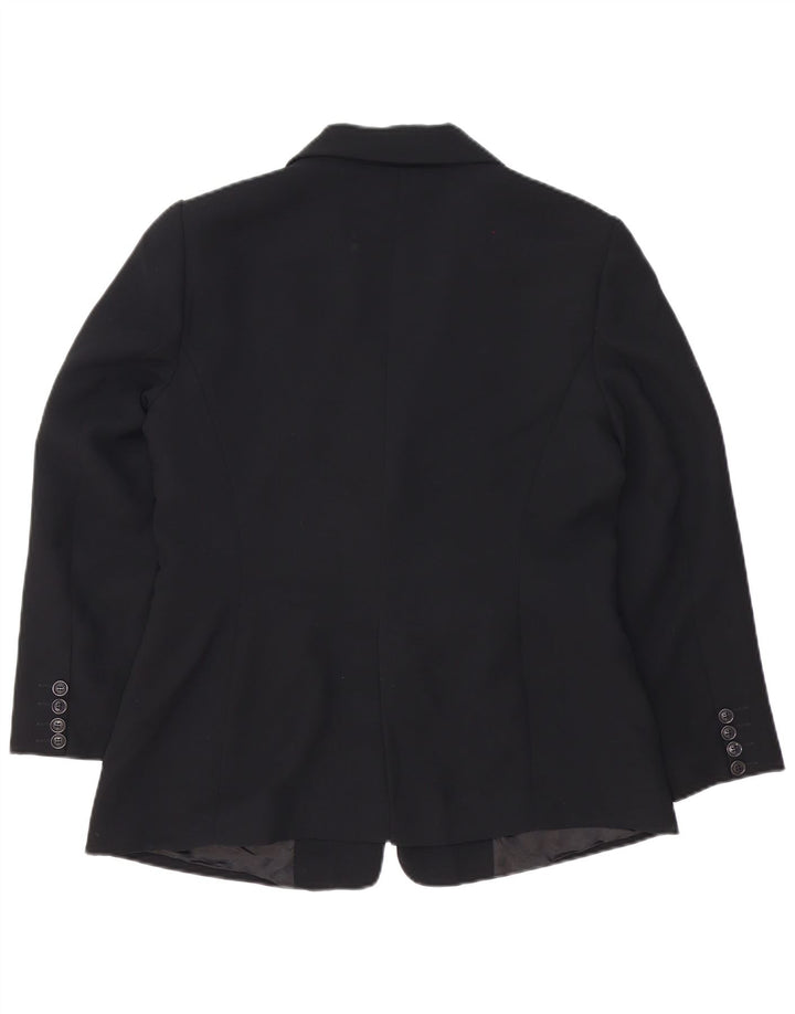 Zara Mujer Chaqueta Blazer De 2 Botones EU 44 XL Poliéster Negro