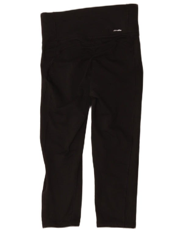 Adidas Mujer Climalite Capri Leggings Reino Unido 8/10 Pequeño Negro