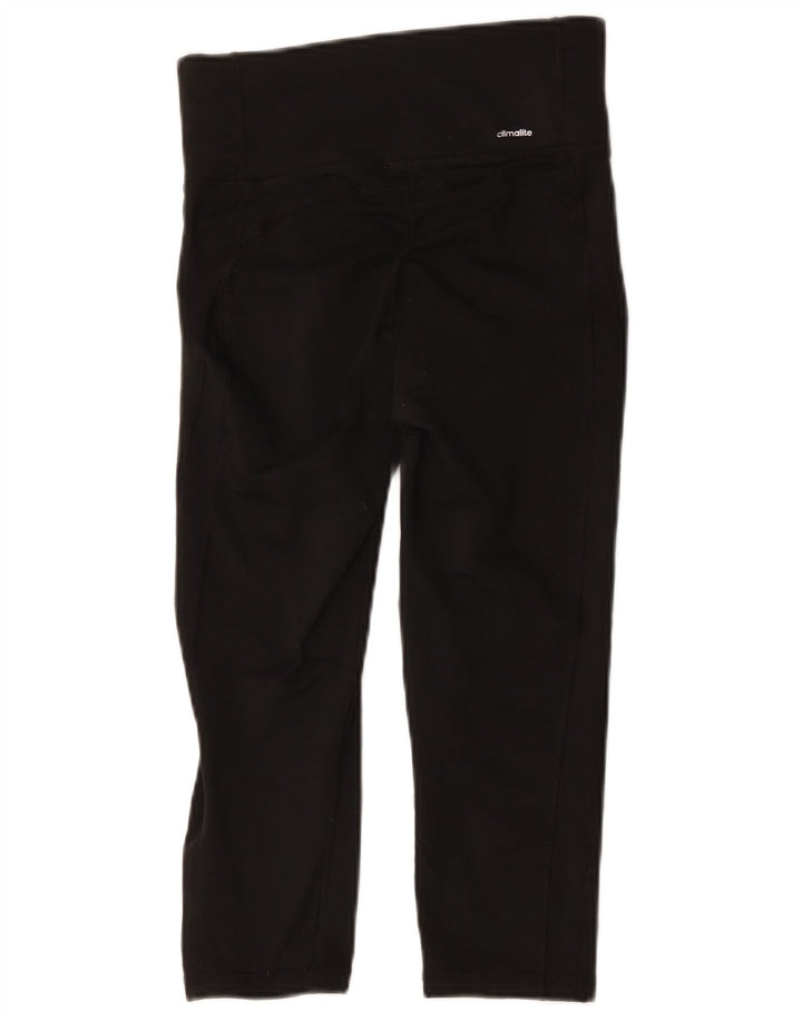 Adidas Mujer Climalite Capri Leggings Reino Unido 8/10 Pequeño Negro