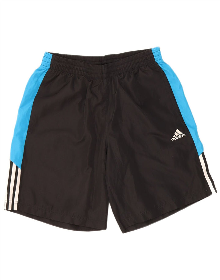 Adidas - Pantalones cortos deportivos para hombre, color negro medio, poliéster