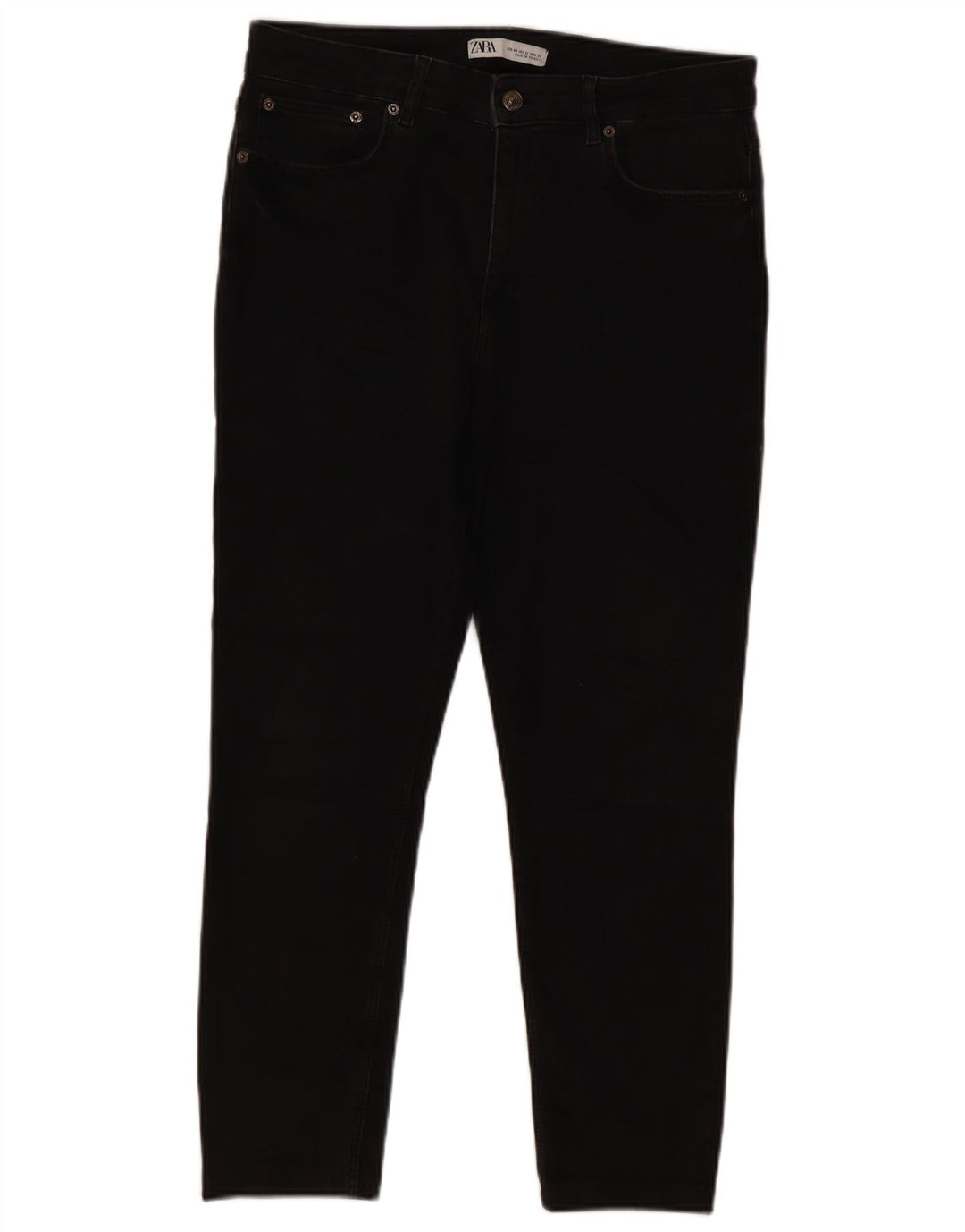 Zara Vaqueros Slim Mujer EU 44 XL W34 L24 Negro