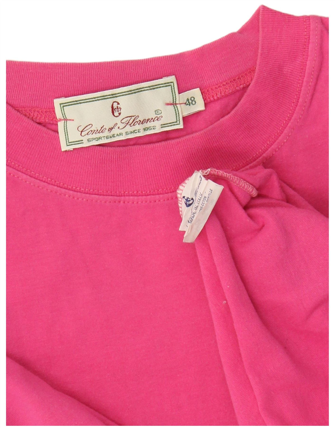 CONTE OF FLORENCE Camiseta Mujer Top IT 48 XL Algodón Rosa