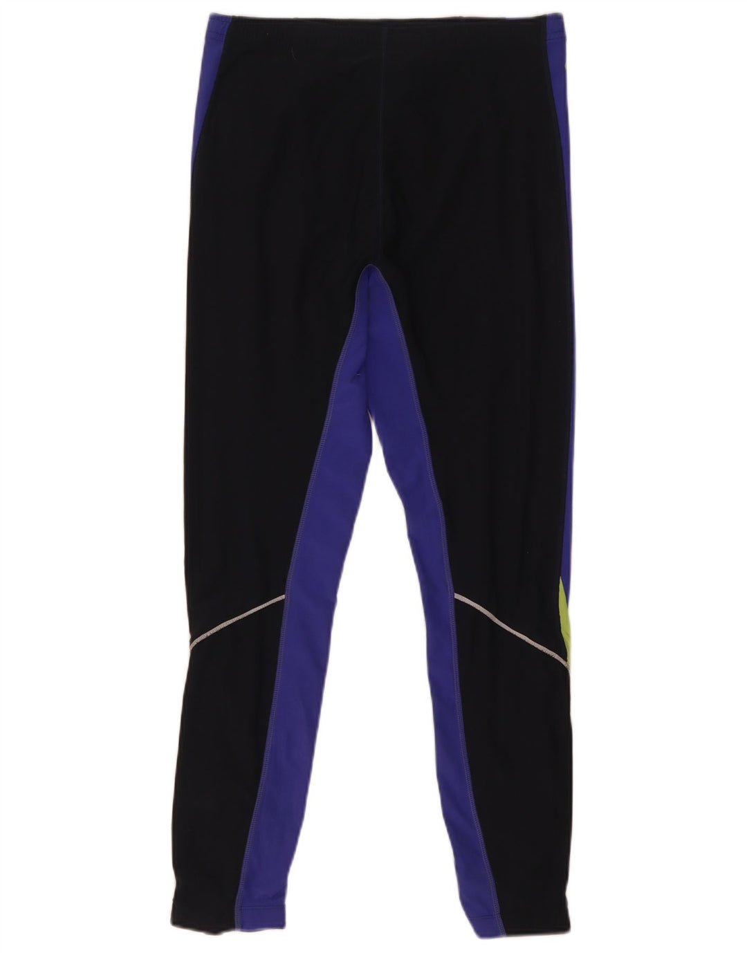 Nike Leggings Dri Fit para hombre UK 38/40 Mediano Negro Colorblock Poliéster