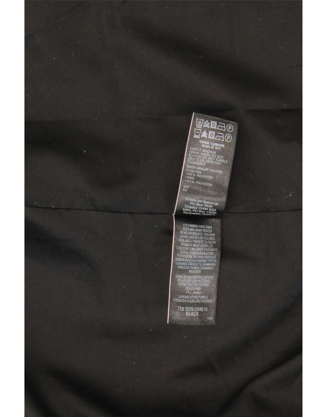 Marks & Spencer Chaqueta Blazer para Mujer UK 12 Mediana Poliéster Negro