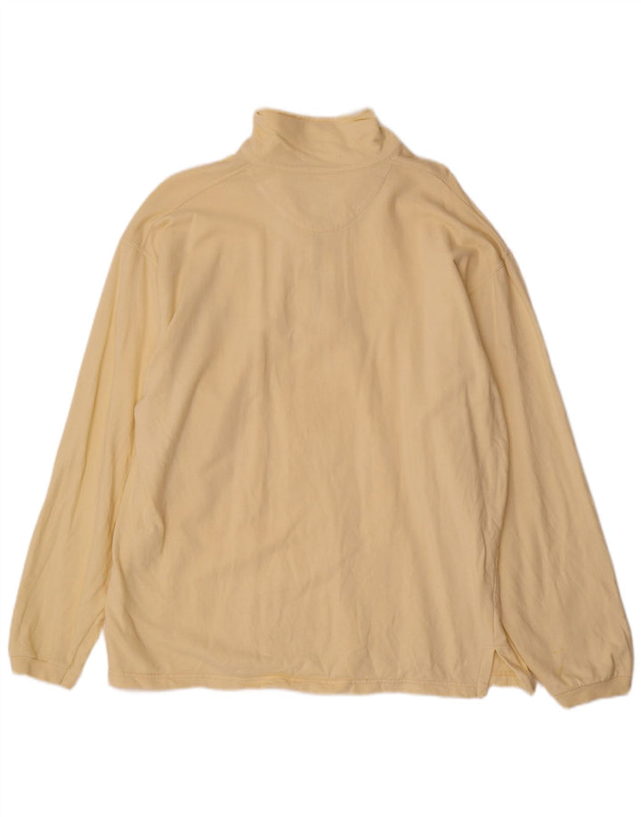 Levi's Hombre Polo Neck Sudadera Jumper Grande Algodón Beige