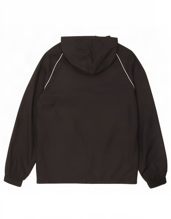 Adidas Chaqueta impermeable con capucha para hombre UK 36 Small Black Polyamide