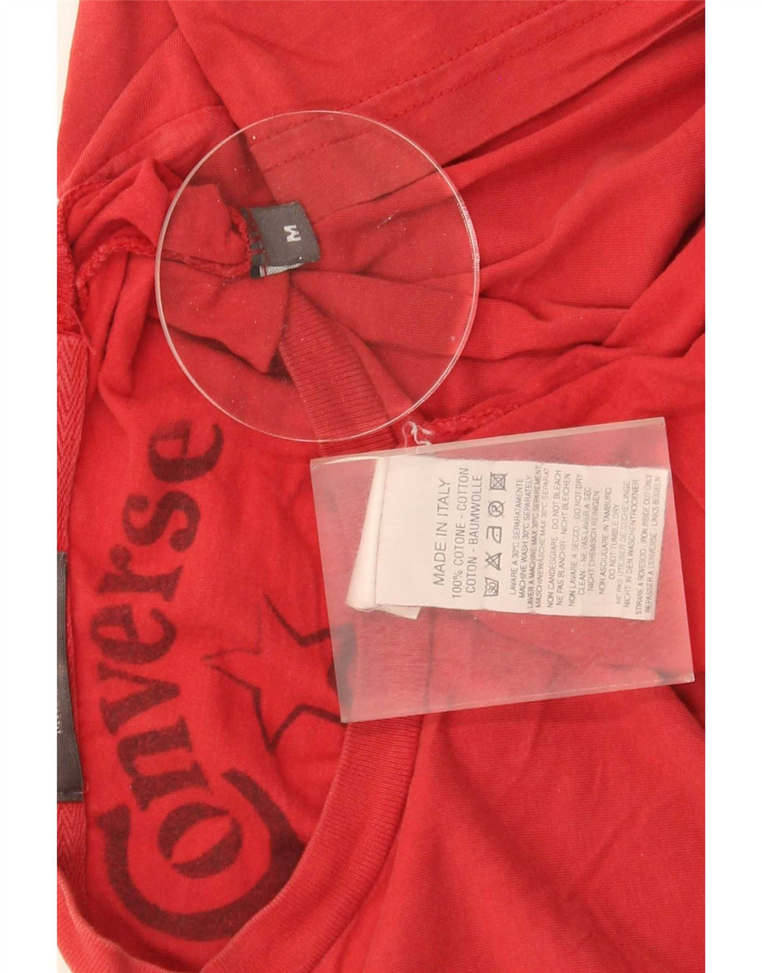 Converse Camiseta gráfica para hombre Top Medium Red Cotton