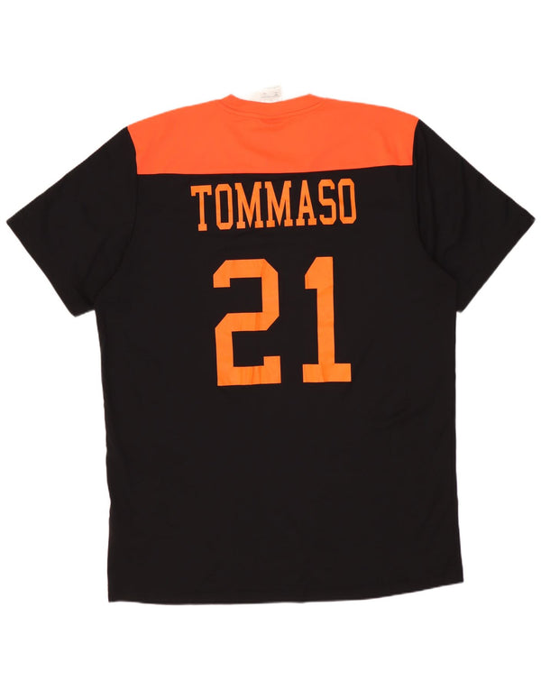 ADIDAS Camiseta gráfica para hombre Top grande Negro Colorblock Poliéster