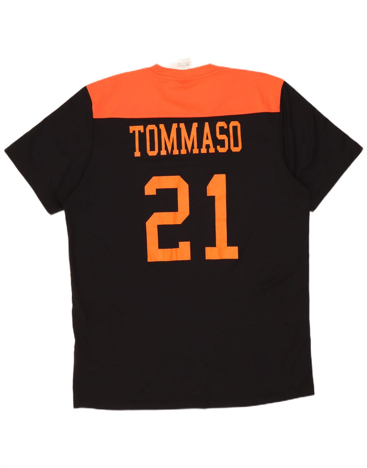 ADIDAS Camiseta gráfica para hombre Top grande Negro Colorblock Poliéster