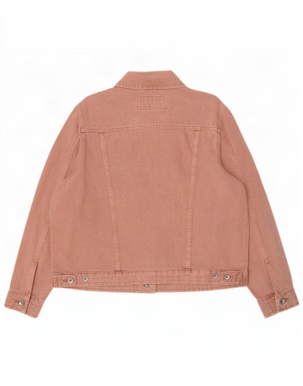 Marks & Spencer Chaqueta vaquera para mujer UK 46 Grande Algodón rosa