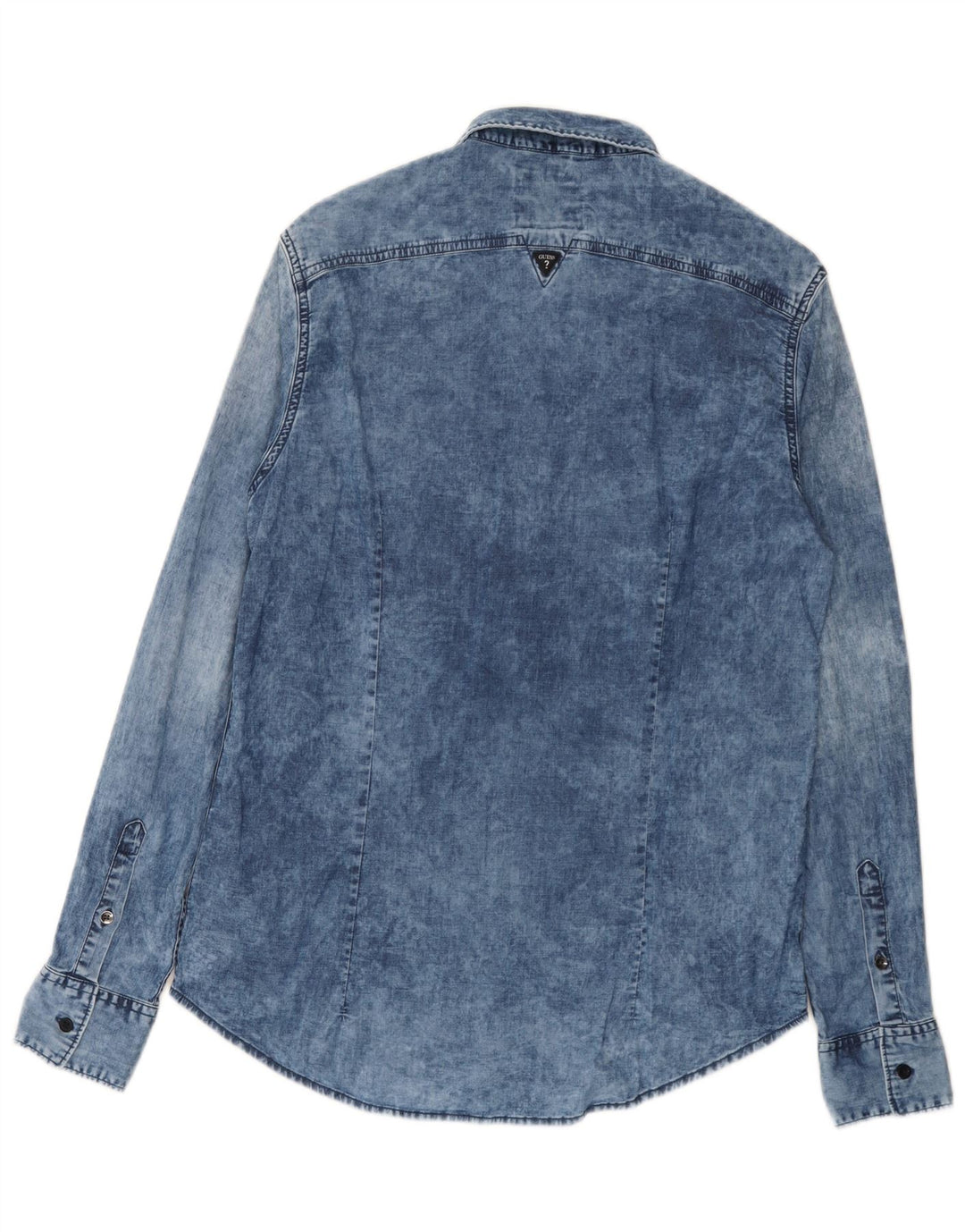 Guess Camisa Vaquera De Corte Regular Con Lavado Ácido De Algodón Azul Medio