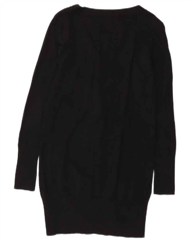 Zara Mujer Cárdigan Suéter UK 8 Small Negro