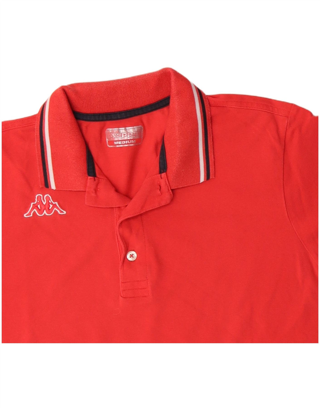 KAPPA Polo Hombre Algodón Rojo Medio