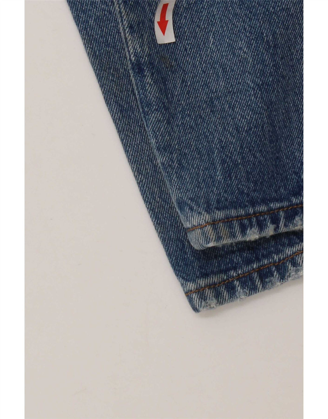 Levi's Mujer 501 Vaqueros Rectos Desgastados W28 L32 Algodón Azul