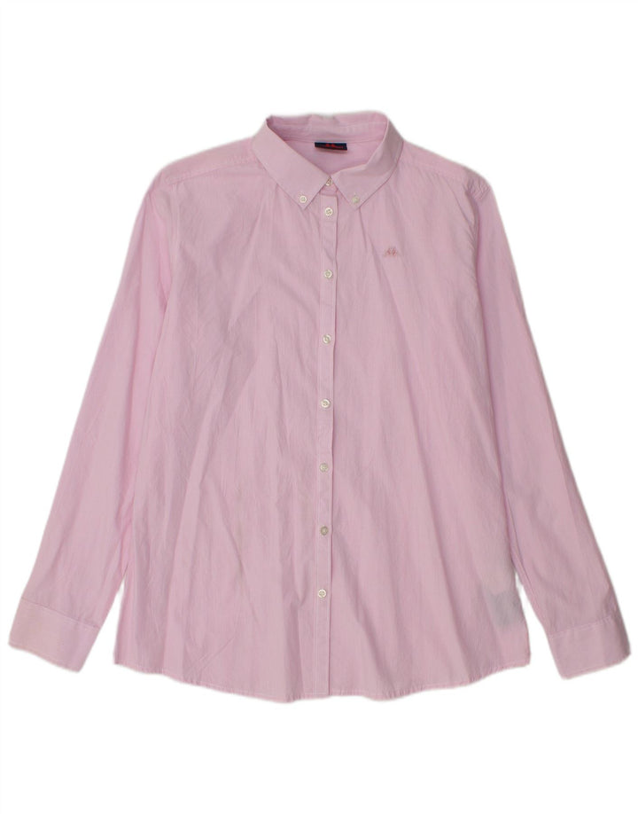 Camisa Kappa para mujer UK 46 Algodón a cuadros rosa grande