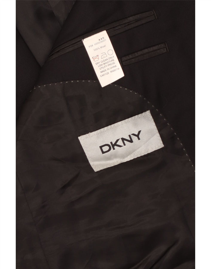 Dkny Chaqueta tipo blazer de 2 botones para hombre UK 44 2XL Lana negra