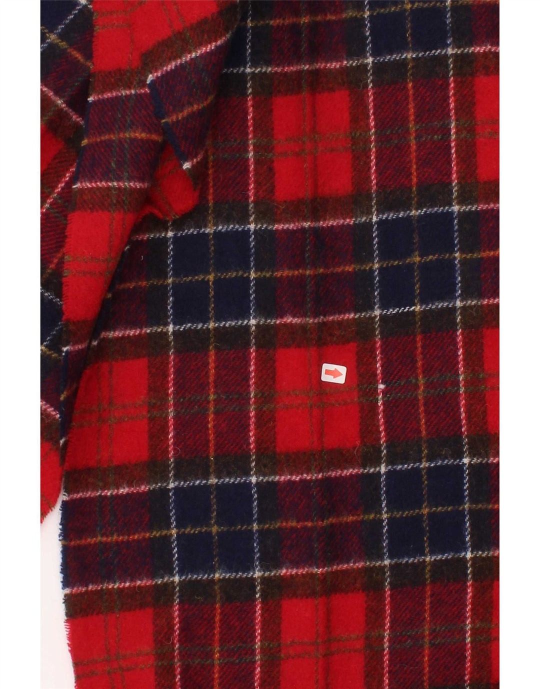 Barbour Bufanda rectangular para hombre talla única lana a cuadros roja clásica
