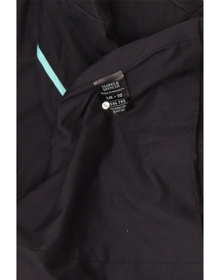 Marks & Spencer Chaqueta tipo blazer de 2 botones para hombre UK 22 3XL Algodón negro