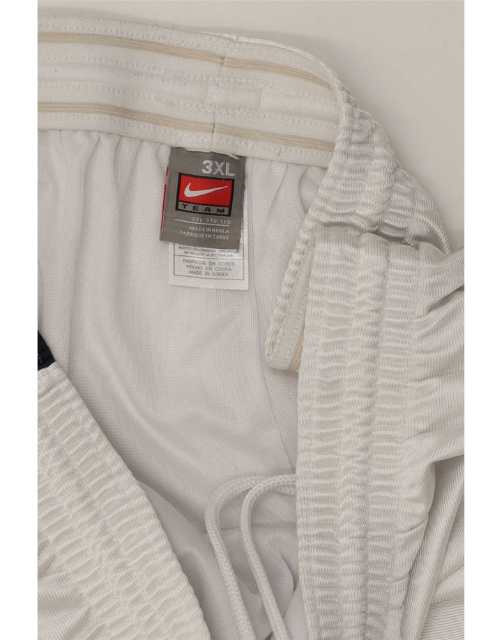 Nike - Pantalones cortos deportivos para hombre, talla 3XL, color blanco, poliéster
