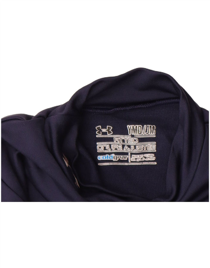 UNDER ARMOUR Camiseta de manga larga Cold Gear para niños 9-10 años Azul marino mediano