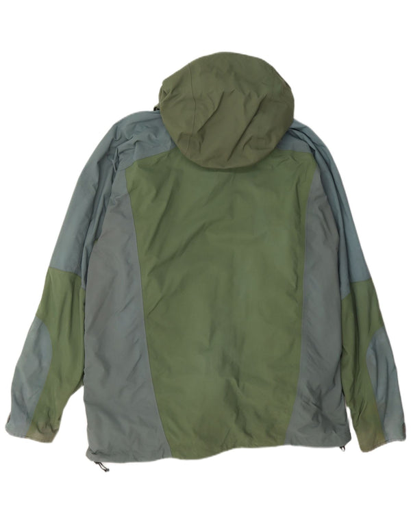 Berghaus Chaqueta impermeable con capucha para hombre UK 40 Large Nylon color verde