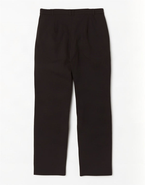 Marks & Spencer Pantalones de traje rectos para mujer UK 14 Medium W34 L30 Negro