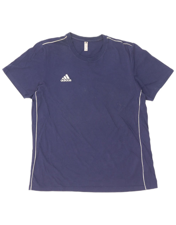 Adidas Hombre Camiseta Top XL Azul Marino Algodón