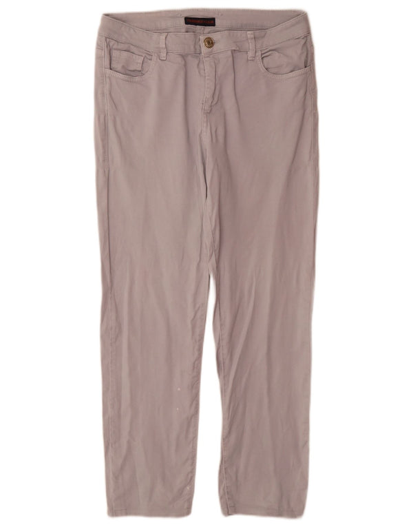 Pantalón Casual Mujer Trussardi Recto W31 L28 Algodón Gris