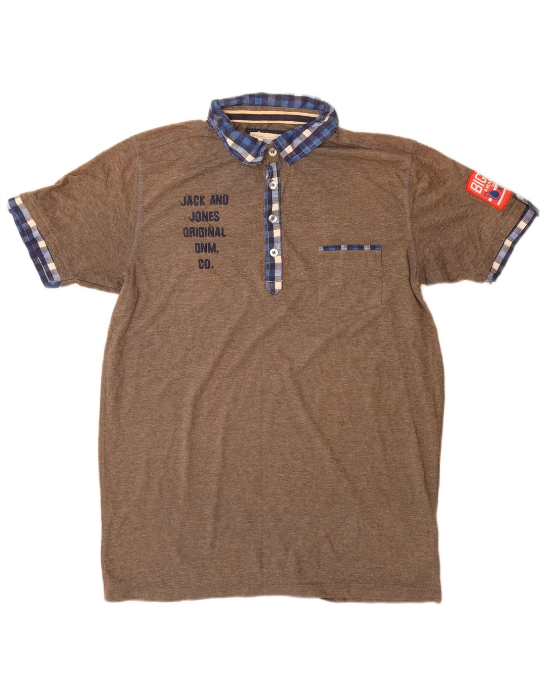 Jack & Jones Polo Gráfico Hombre XL Poliéster Marrón