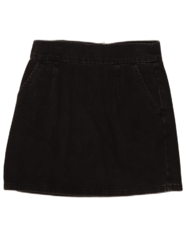 Topshop Minifalda Vaquera W28 Mediana De Algodón Negro Mujer