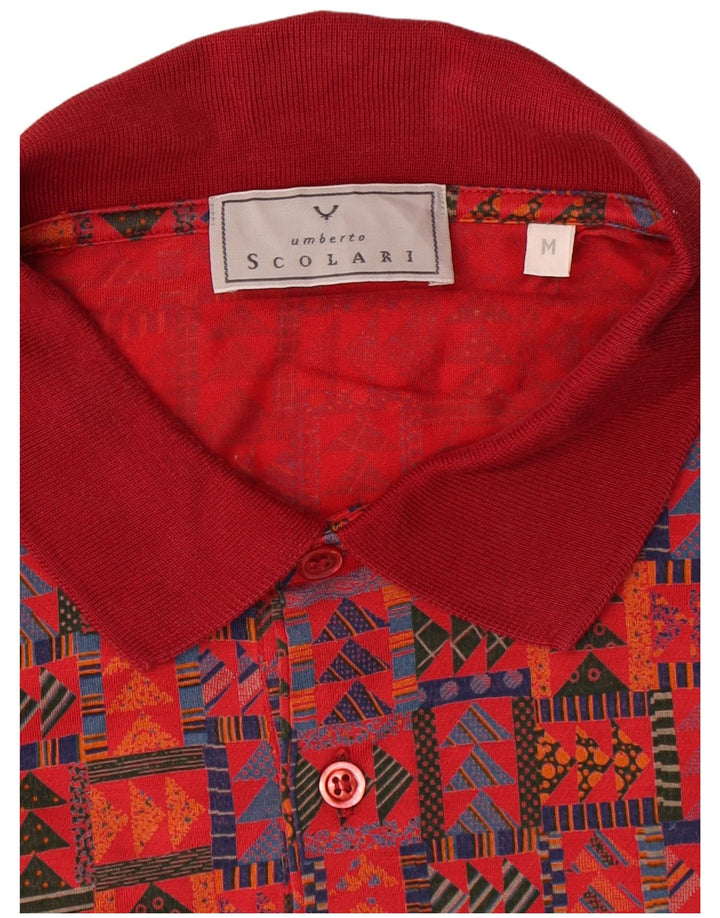 Scolari Polo Hombre Rojo Medio Geométrico