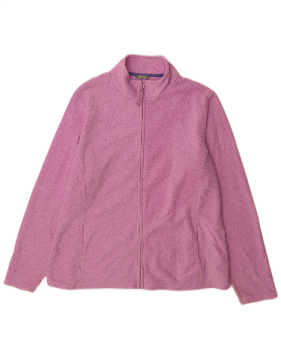 Marks & Spencer Chaqueta polar para mujer UK 20 2XL Poliéster rosa