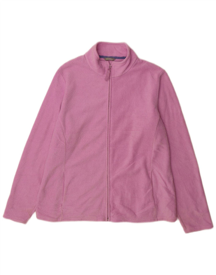 Marks & Spencer Chaqueta polar para mujer UK 20 2XL Poliéster rosa