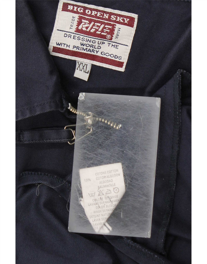 Cazadora bomber para hombre Rifle UK 42 2XL Algodón azul marino